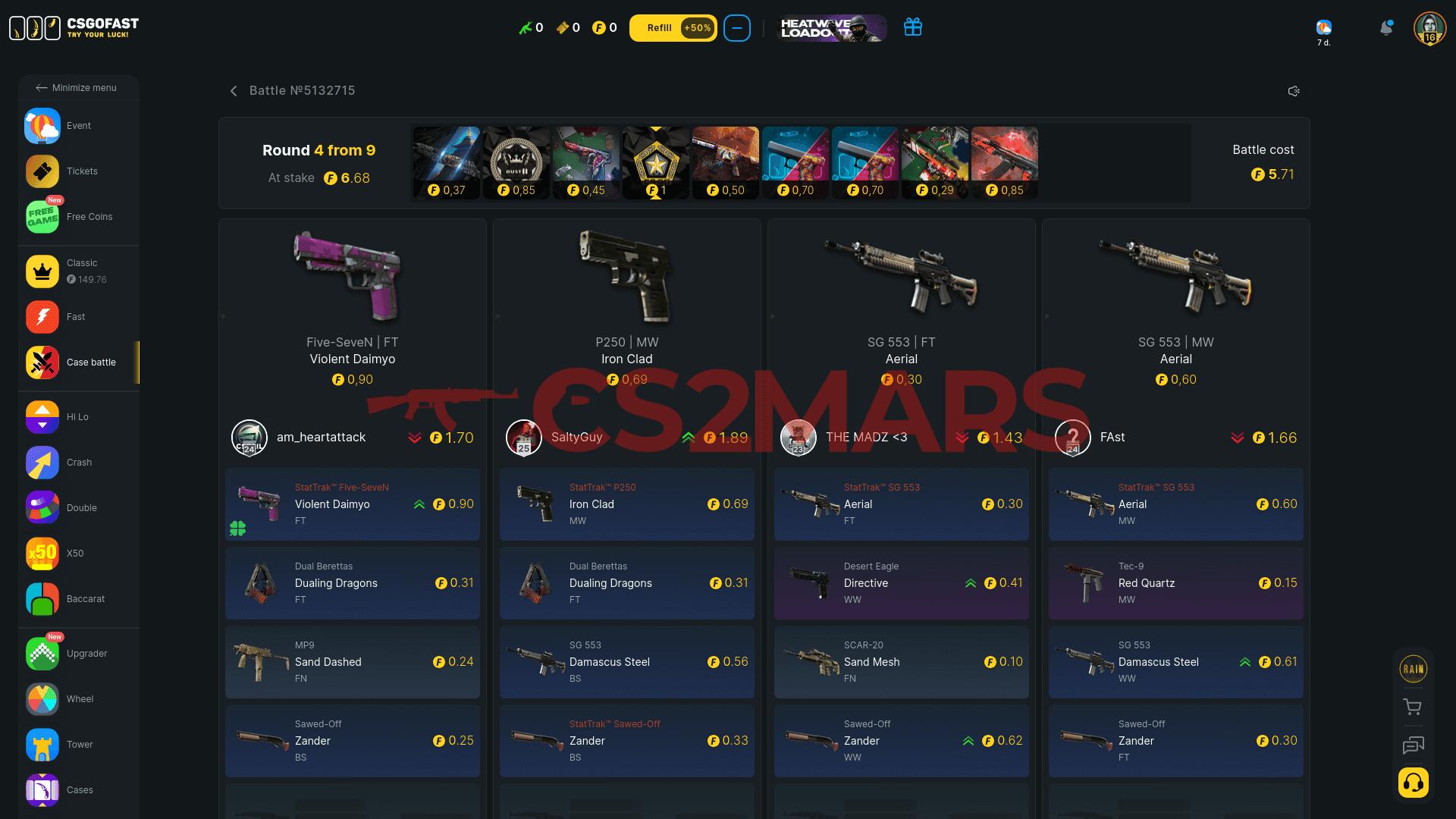 csgofast.com case battle