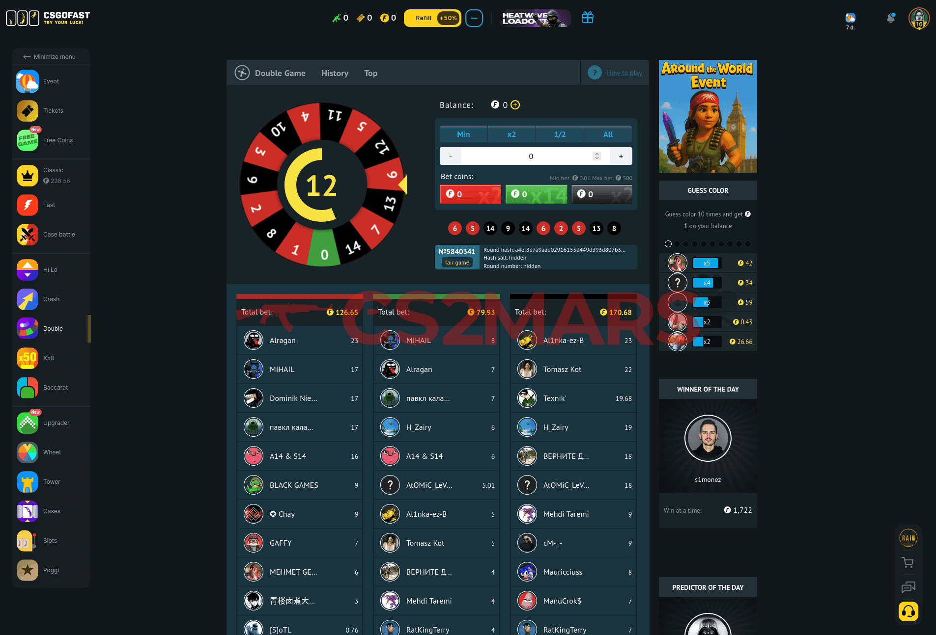csgofast.com roulette