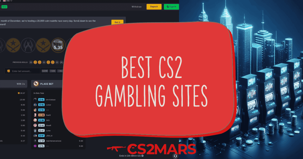 Cele mai bune site-uri de jocuri de noroc CS2
